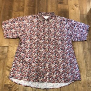 PEAU DE LOUP floral button up